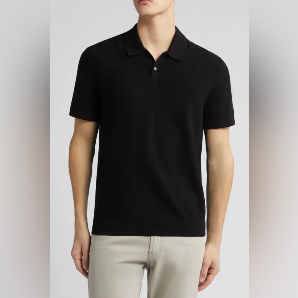 Theory goris polo shirt in fine bilen